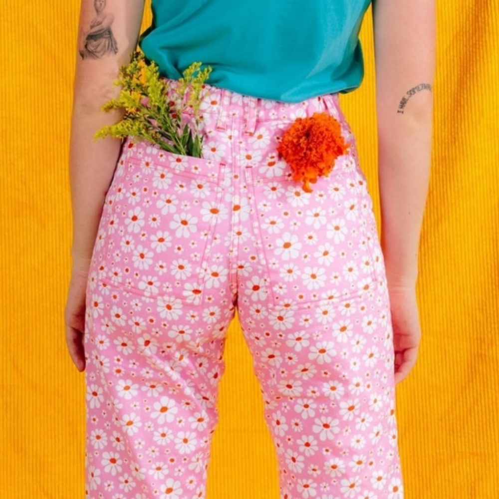 Big Bud Press Pink Lazy Daisy Work Pants
